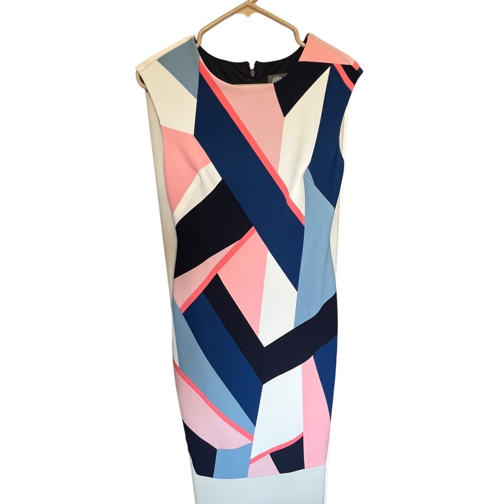 Vince Camuto Multi Color Patterned dress.     size 4